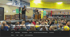 Desktop Screenshot of gilbertbrownfoundation.org