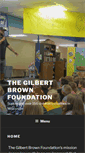 Mobile Screenshot of gilbertbrownfoundation.org